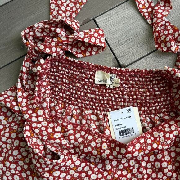 Everleigh rust floral tie strap - Picture 3 of 5